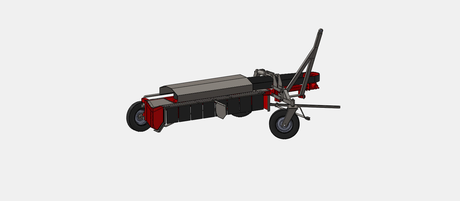 DHB 3000割草机收割机3D数模图纸 IGS格式